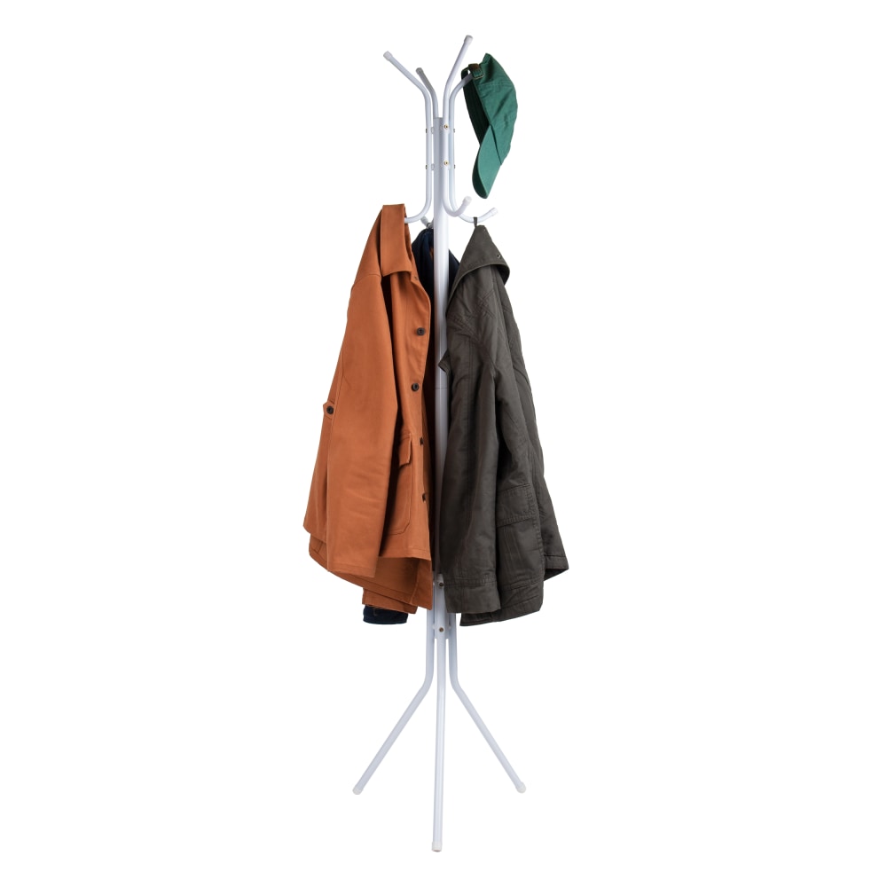 Mind Reader Coat Rack Multi-Hook Organizer for Office