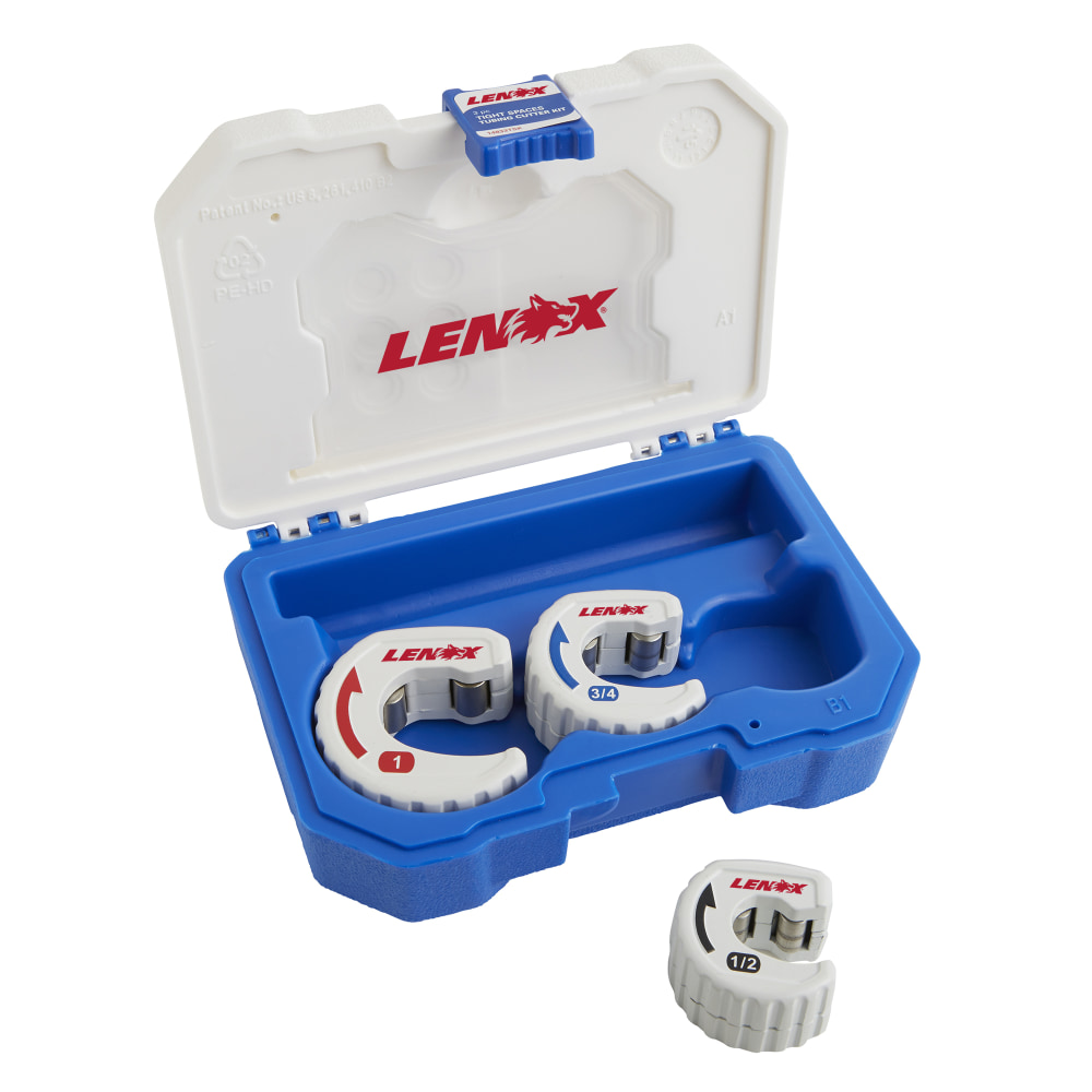 Lenox 3-Piece Tight-Spaces Tubing Cutter Kit, White