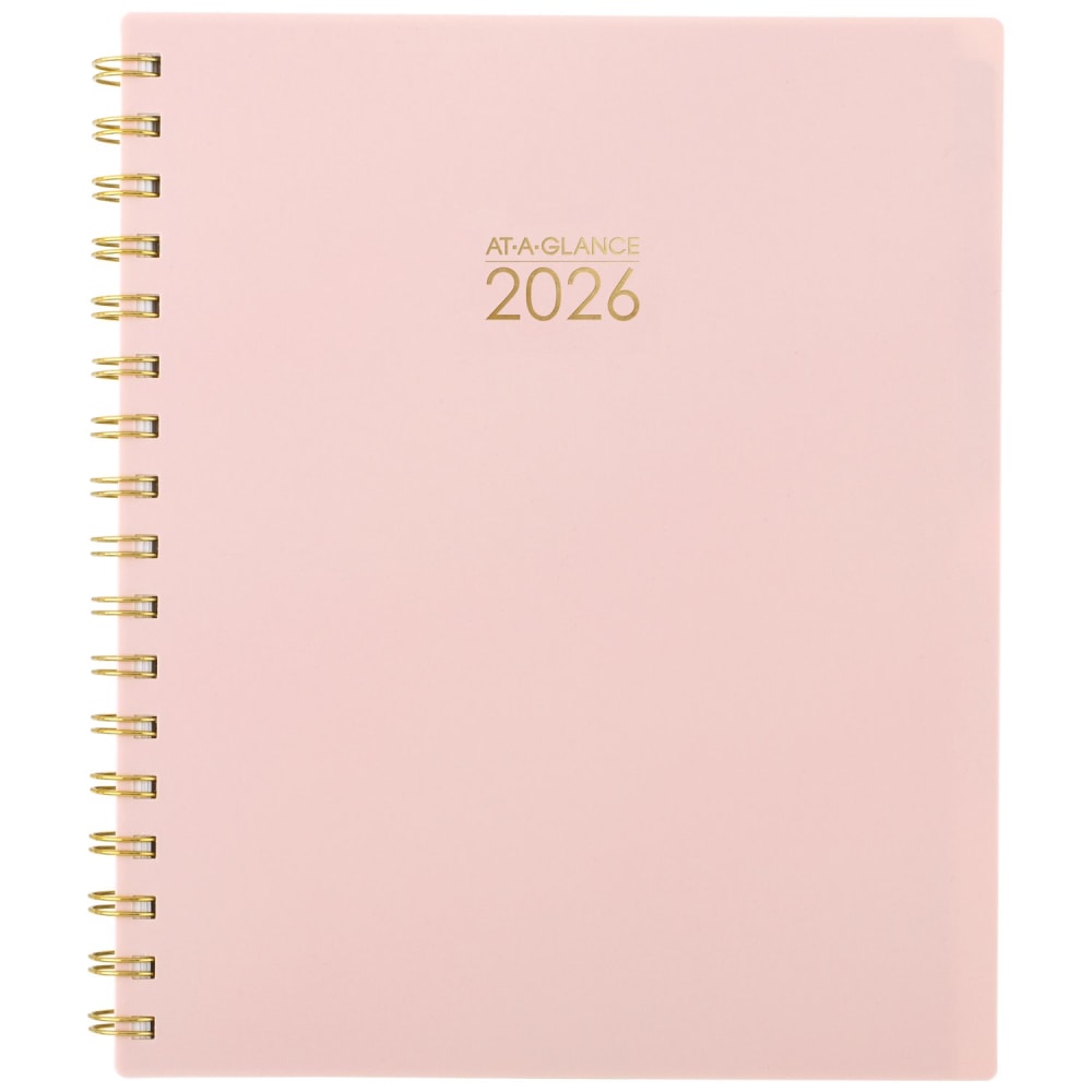 AT-A-GLANCE Harmony Weekly Monthly Planners, Medium, Sunset Coral