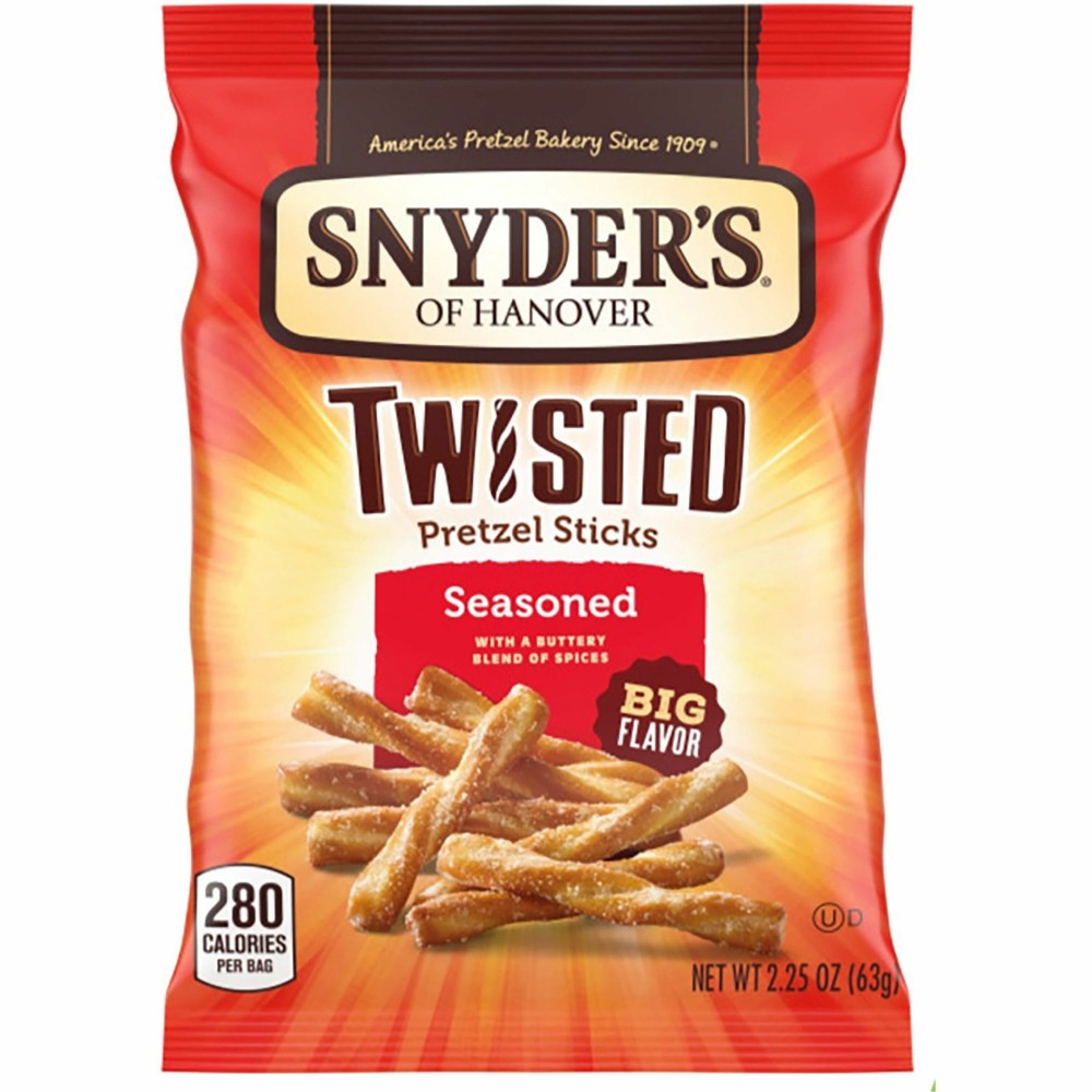 Office Snax Twisted Seasoned Pretzel Sticks - Butter,