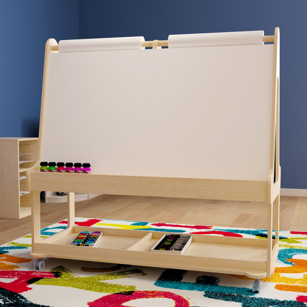 Flash Furniture Bright Beginnings Commercial Wood Dual-Sided
