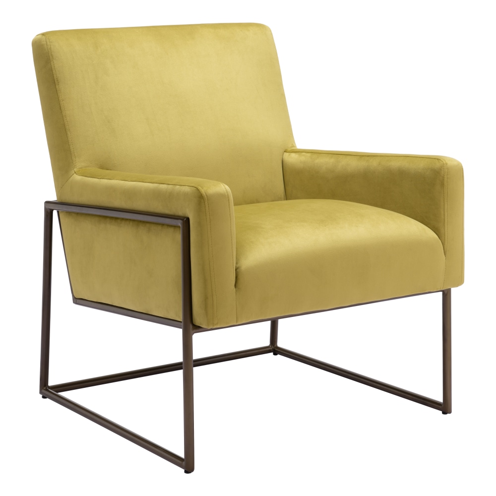 Zuo New York Accent Chair, Olive Green