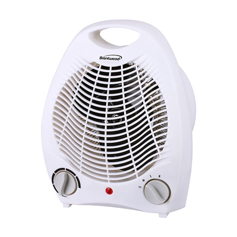 Brentwood 1500-Watt 2-In-1 Heater With Fan, 10" x