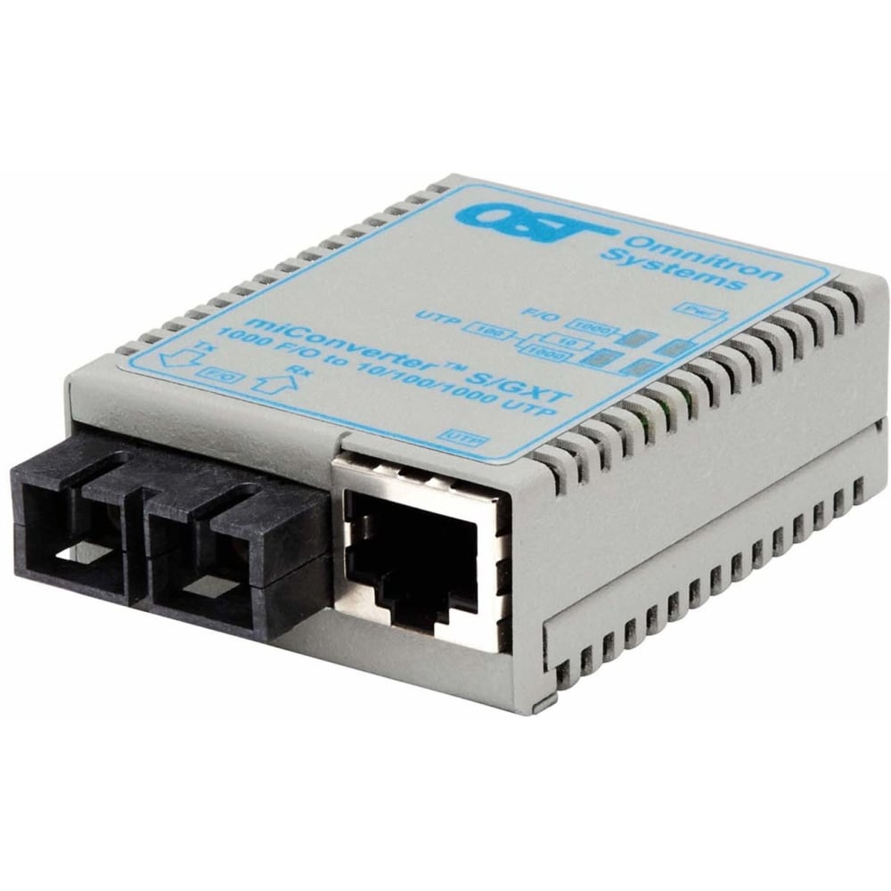 Omnitron miConverter/S 10/100/1000 Gigabit Ethernet Fiber Media