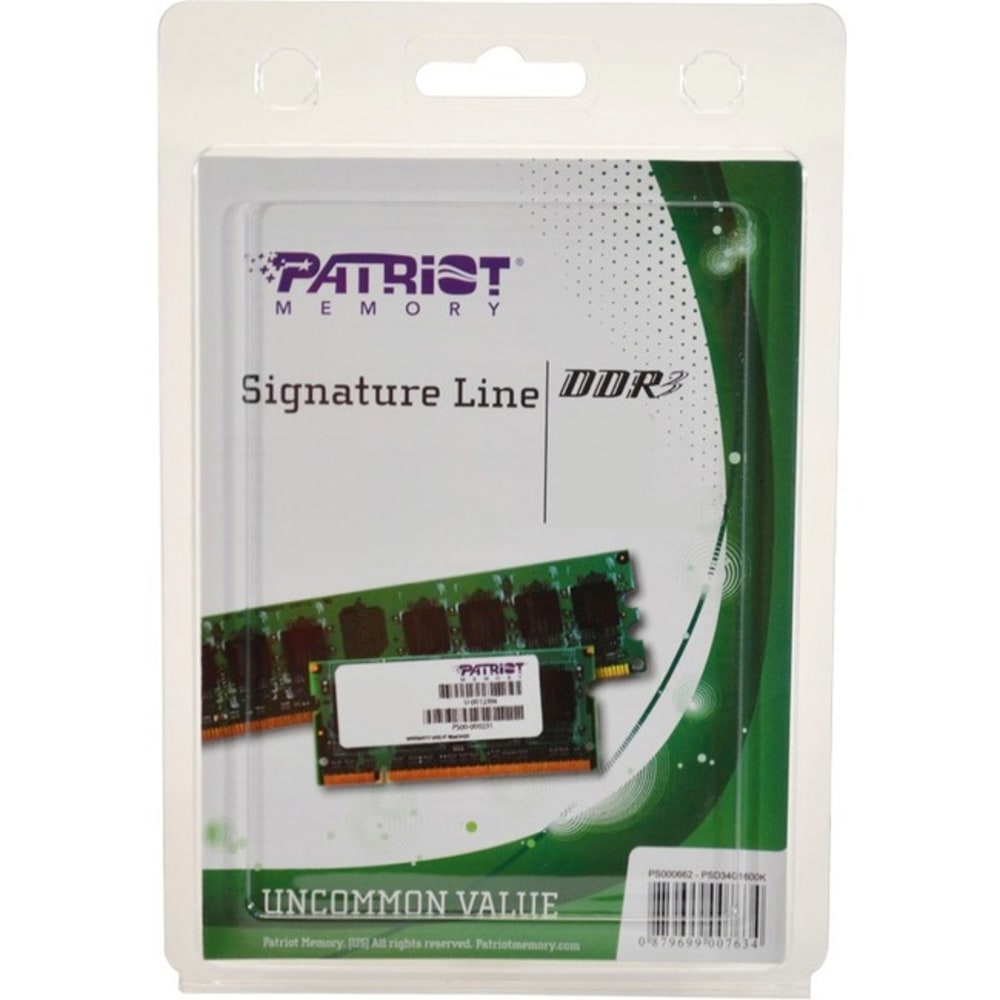 Patriot Memory DDR3 4GB PC3-12800 (1600MHz) SODIMM -