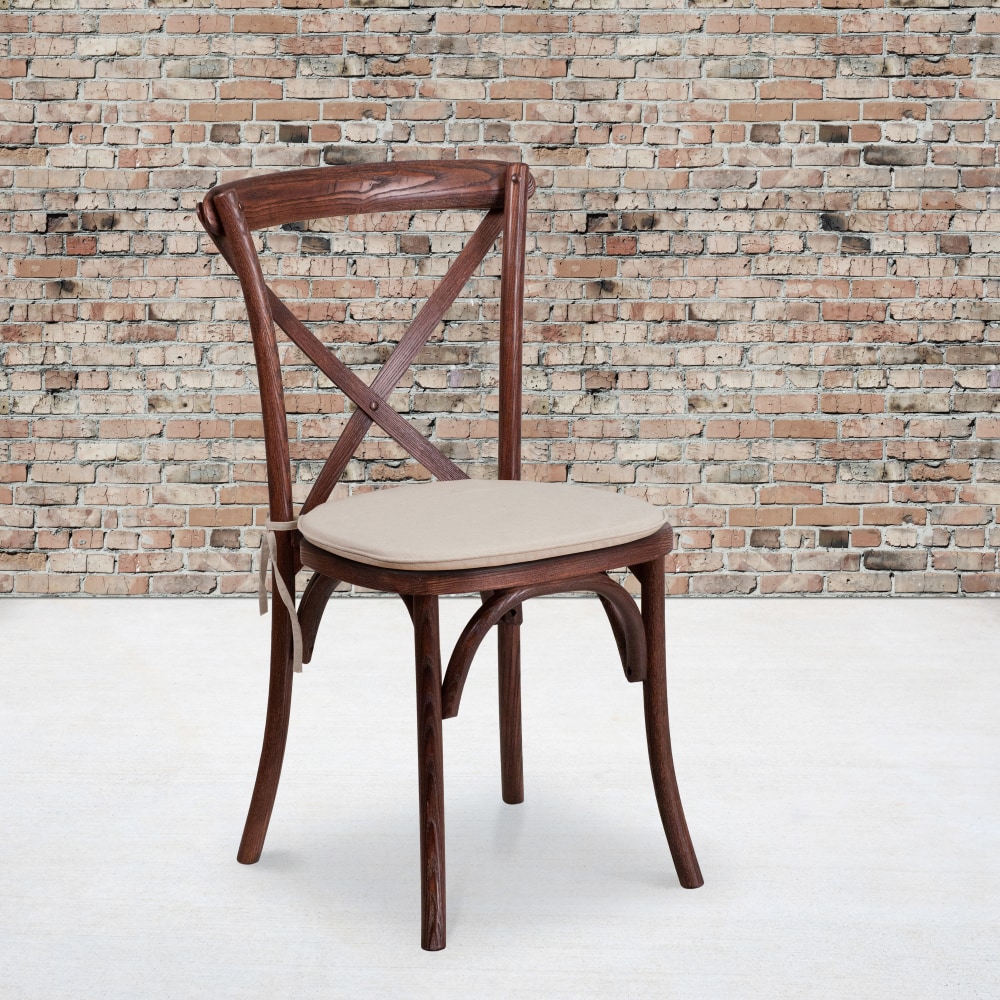 Flash Furniture HERCULES Series Stackable Wood Cross Back