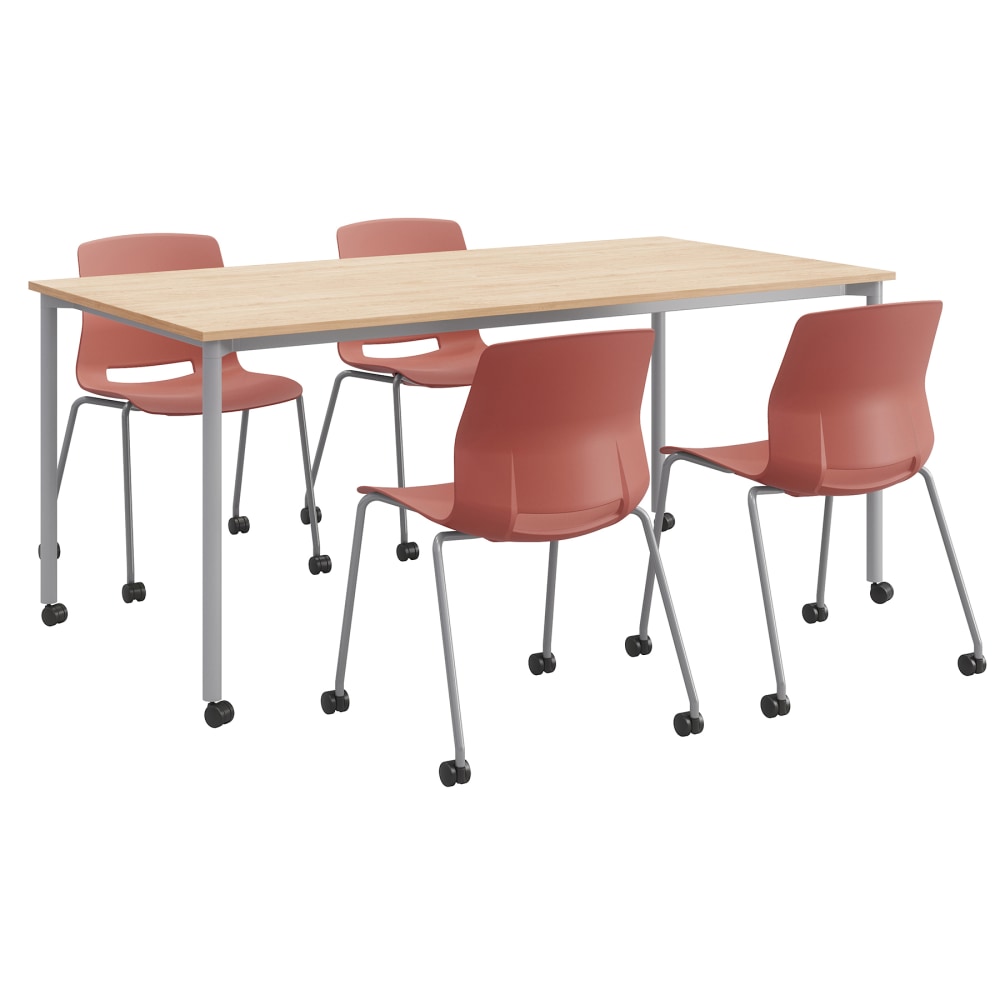 KFI Studios Dailey Table And 4 Chairs, With