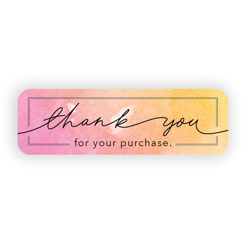 Custom Full-Color Printed Labels And Stickers, Rectangle, 5/8”
