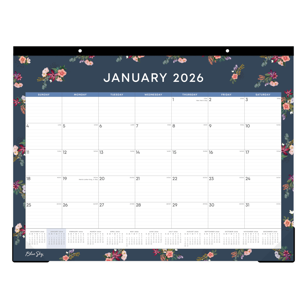 2026 Blue Sky Monthly Desk Pad Calendar, 22"