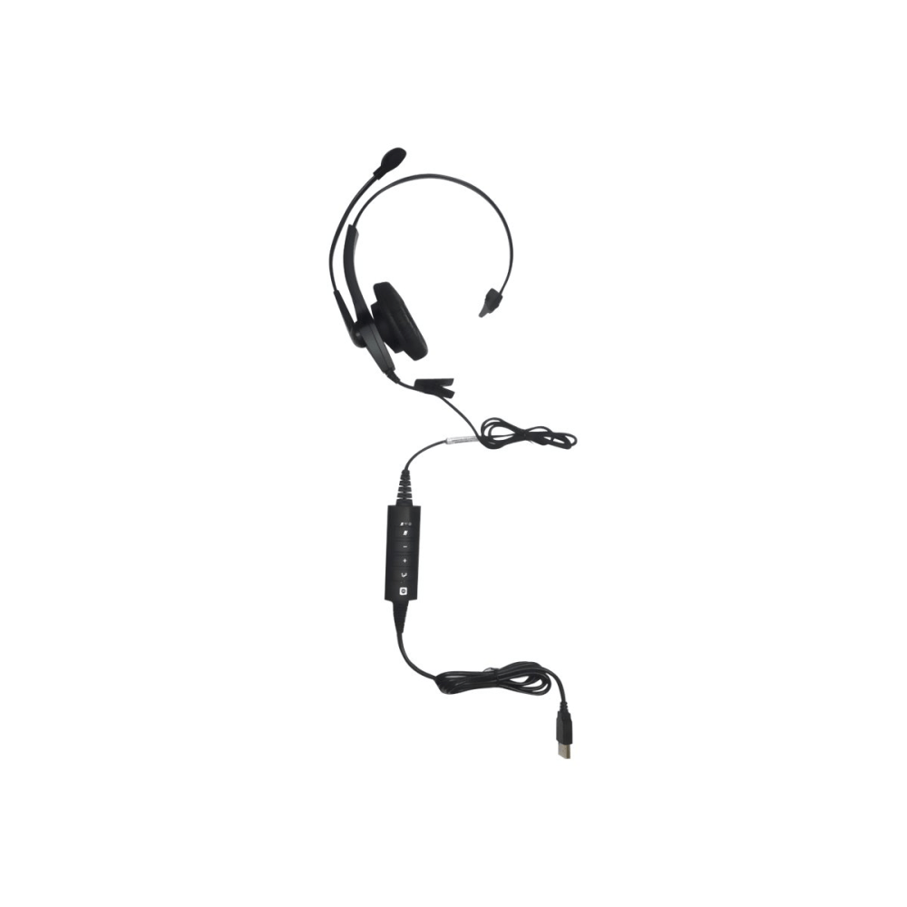 Spracht ZUM™ UC1 Single Ear USB Headset, Black