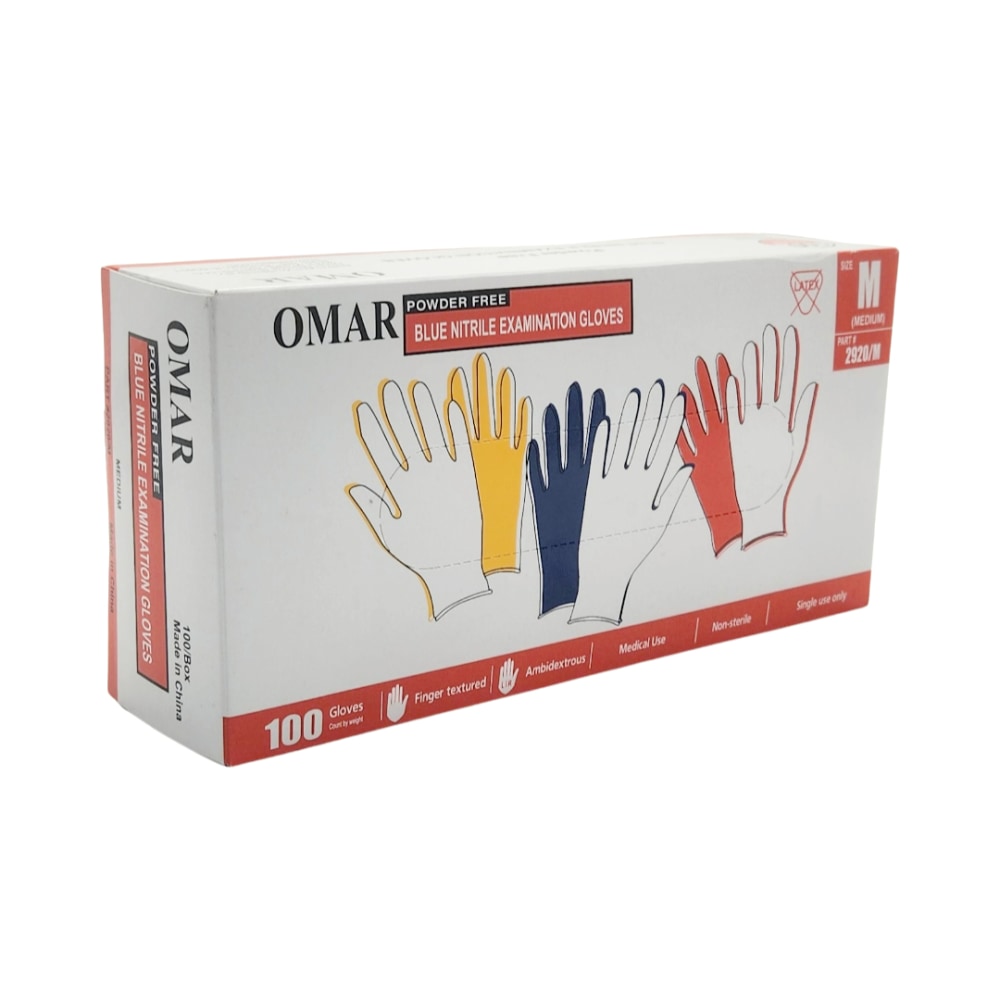 Gen-X Nitrile Examination Gloves, Powder Free, Medium, 100