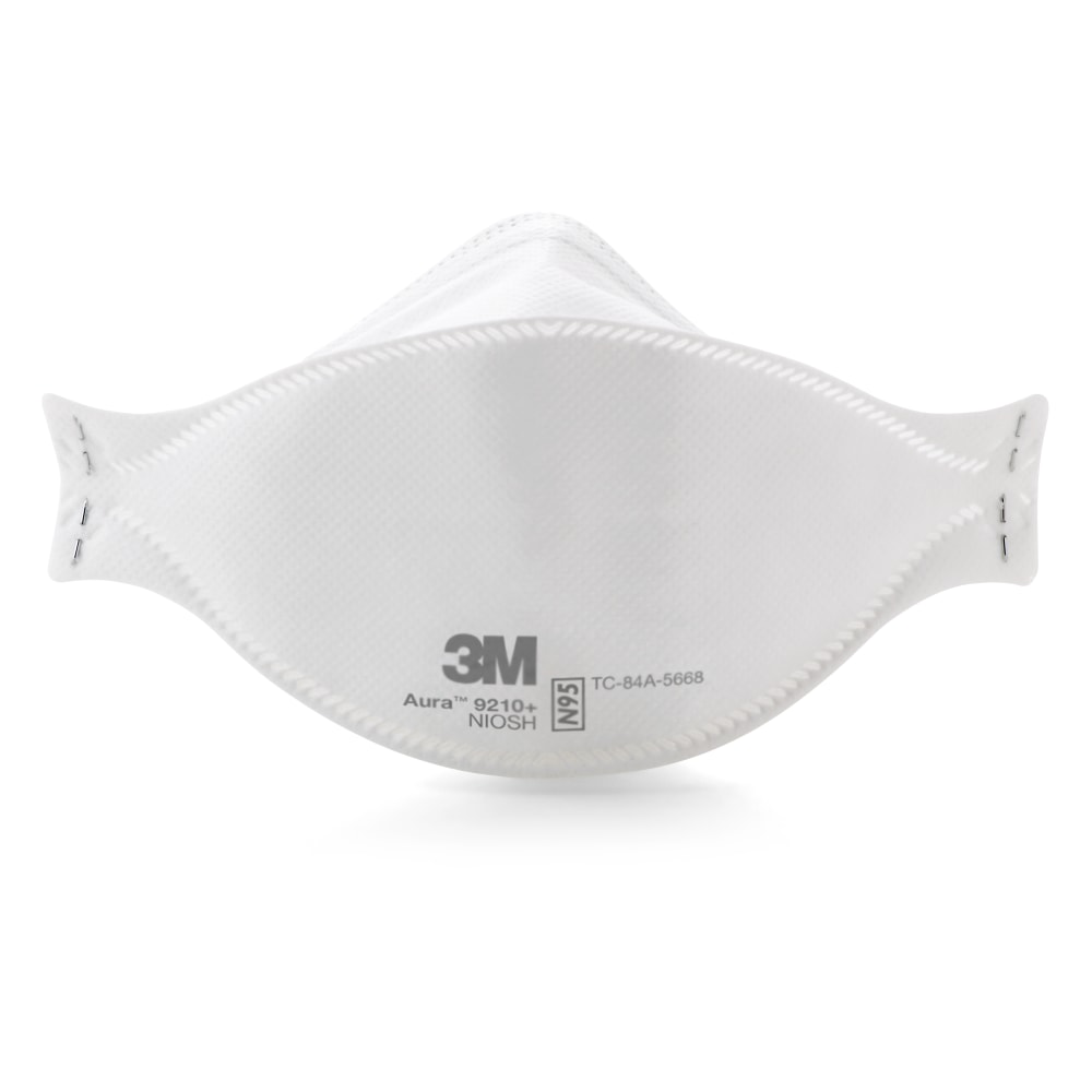 3M™ Aura N95 Particulate Respirators, 9205+, White, Pack