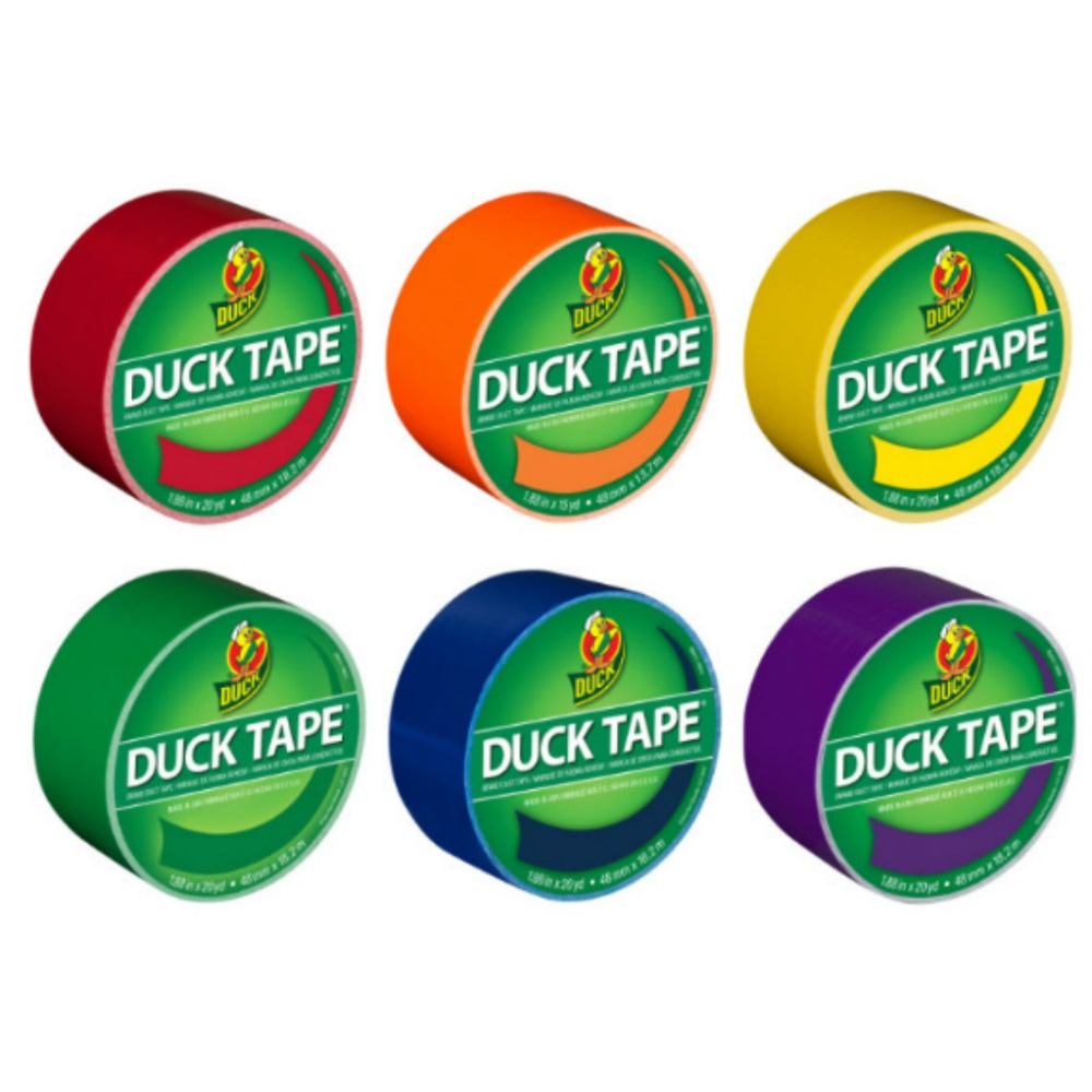 Duck® Brand Color Duct Tape Rolls, 1-15/16" x