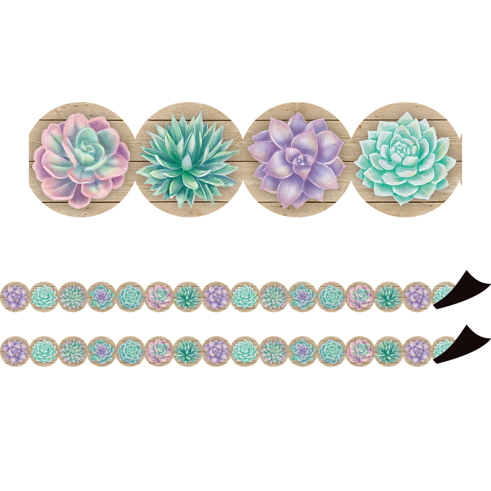 Teacher Created Resources Magnetic Border, Rustic Bloom, 24&#x27;