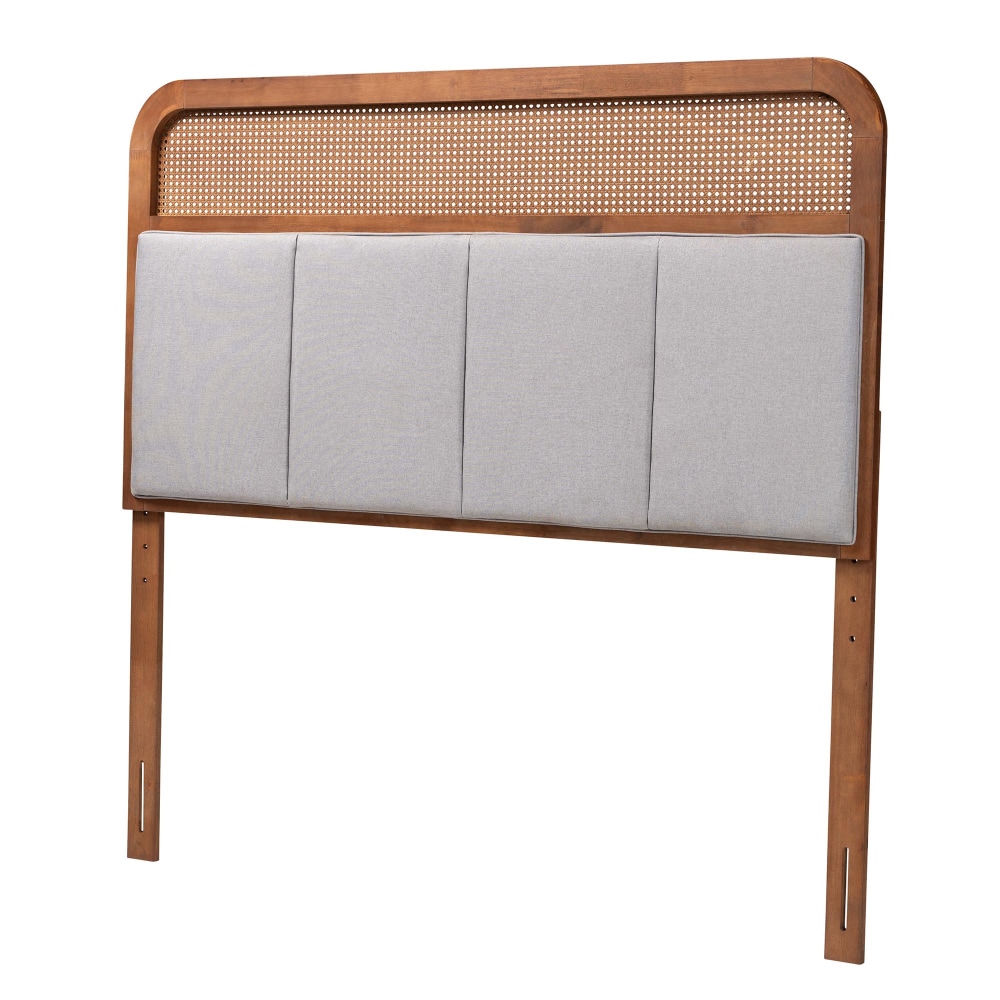 Baxton Studio Esti Mid-Century Modern Headboard, King, 60”H