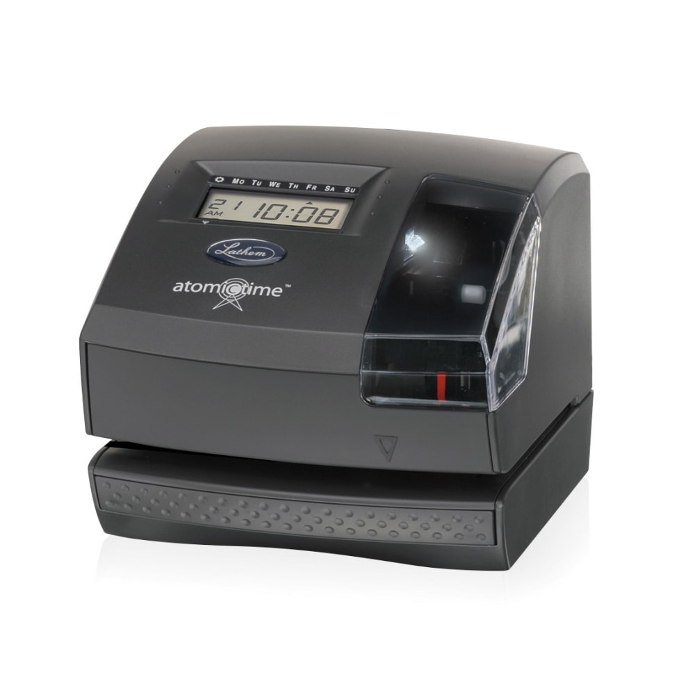 Lathem Atomic Time™ Clock With Tru-Align™, 1600E, Unlimited