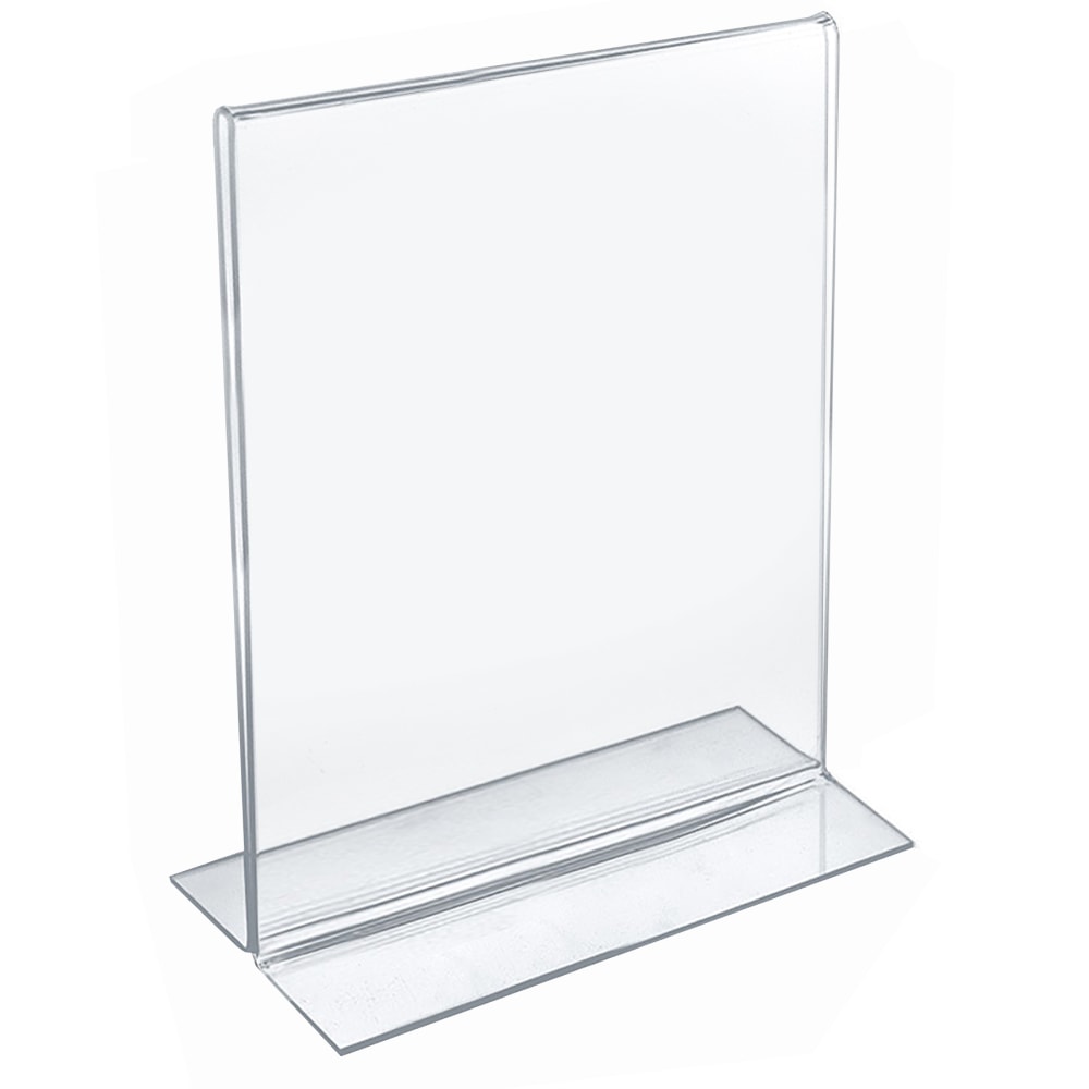 Azar Displays Double-Foot Acrylic Sign Holders, 11" x