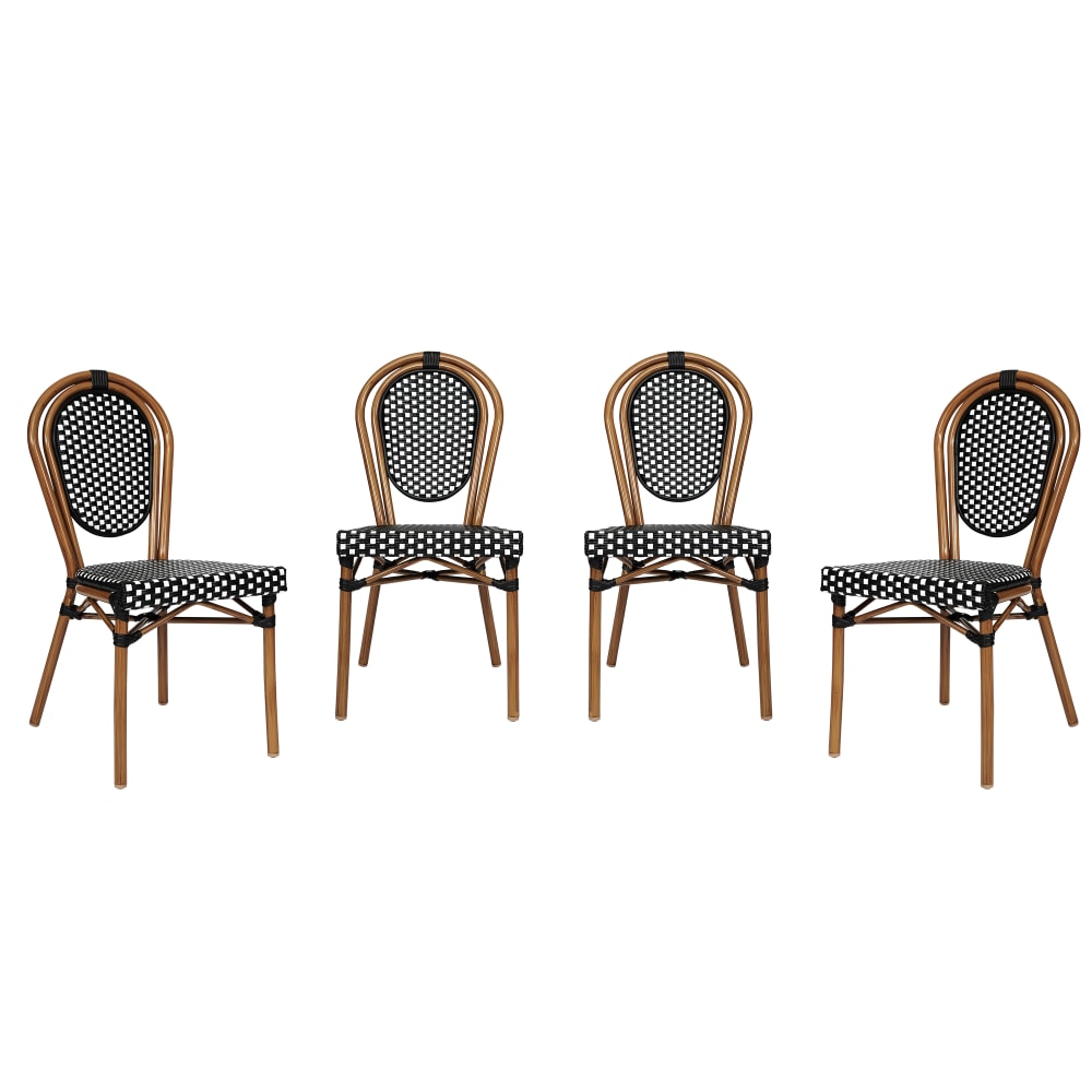 Flash Furniture 4 Pack Lourdes Indoor/Outdoor Commercial Thonet