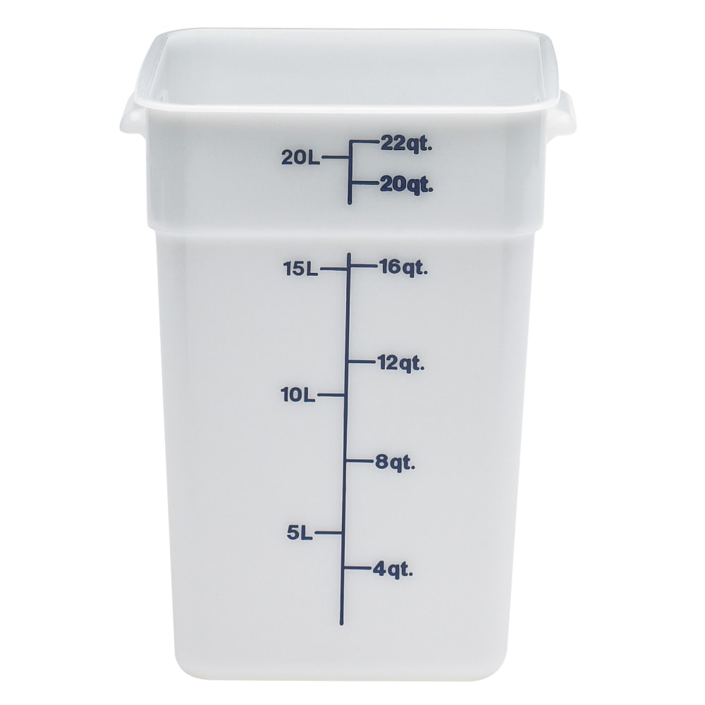 Cambro Poly CamSquare Food Storage Containers, 22 Qt,