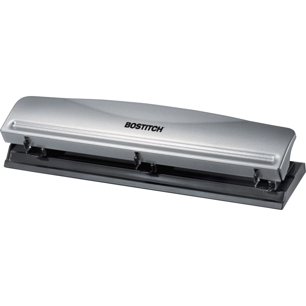 Bostitch® 12-Sheet 3-Hole Punch, 2-1/2"H x 10-5/8"W x