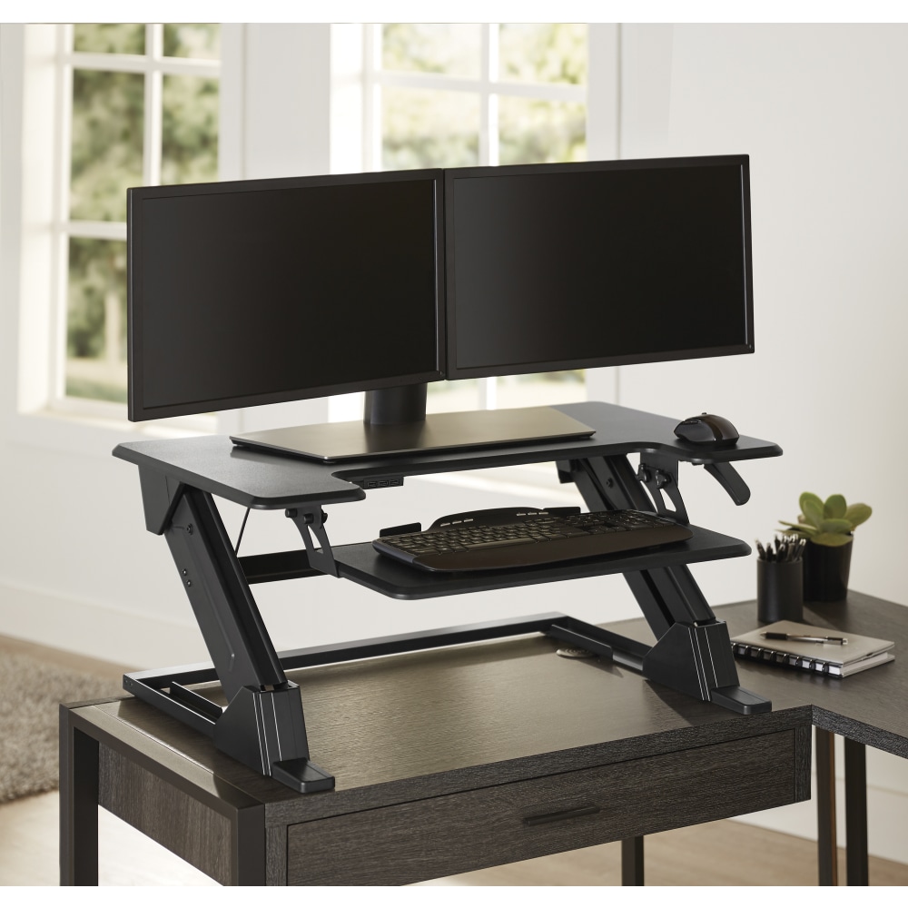Realspace® P20 Standing Desk Converter With USB And