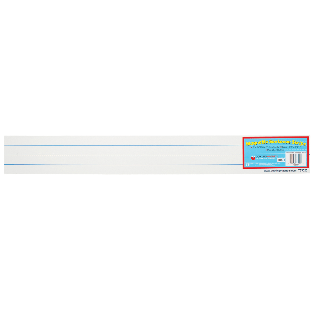 Dowling Magnets Large Magnet Sentence Strips, 3" x