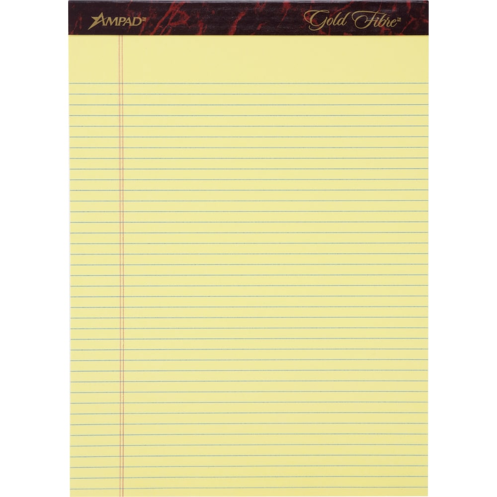 Ampad Gold Fibre Remanufactured Writing Pads, Letter Size,