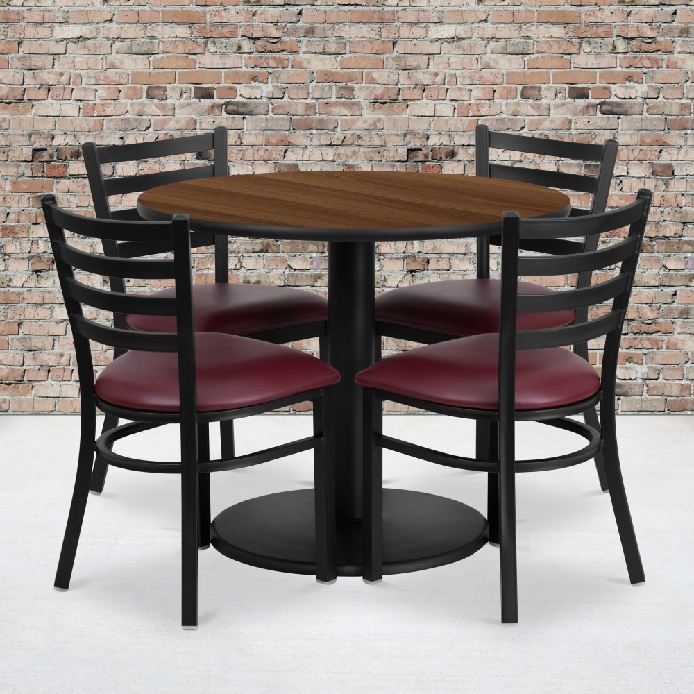 Flash Furniture Round Laminate Table Set With Round