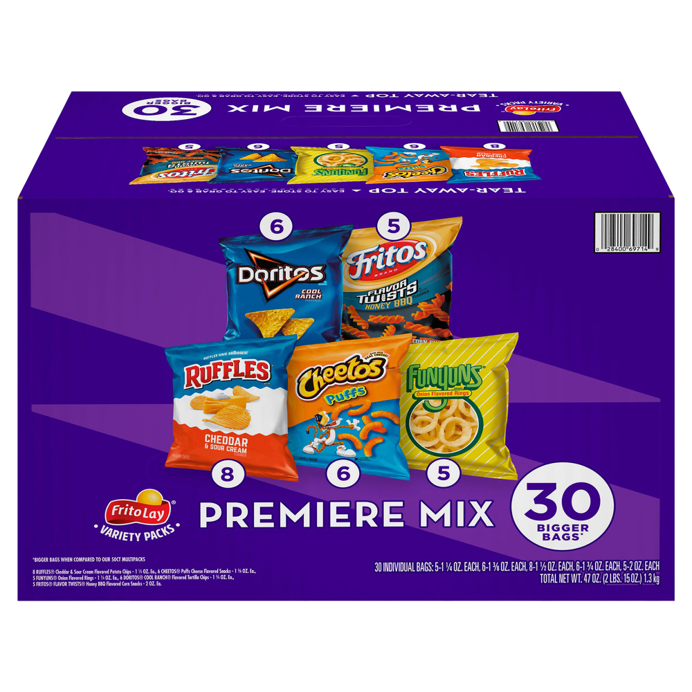 Frito-Lay® Variety Pack Premiere Mix, 1.5 Oz, Total