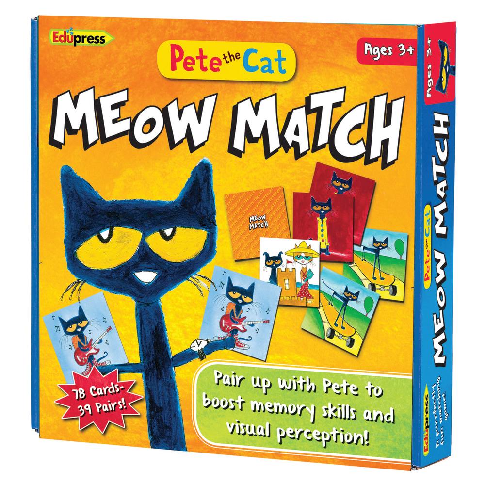 Edupress 79-Piece Pete The Cat Meow Match Game