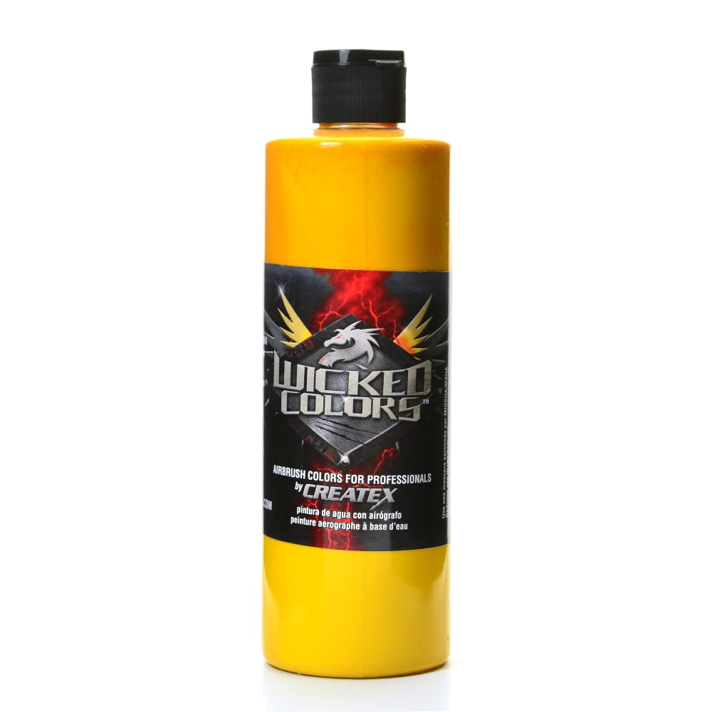 Createx Wicked Colors Airbrush Paint, 16 Oz, Golden