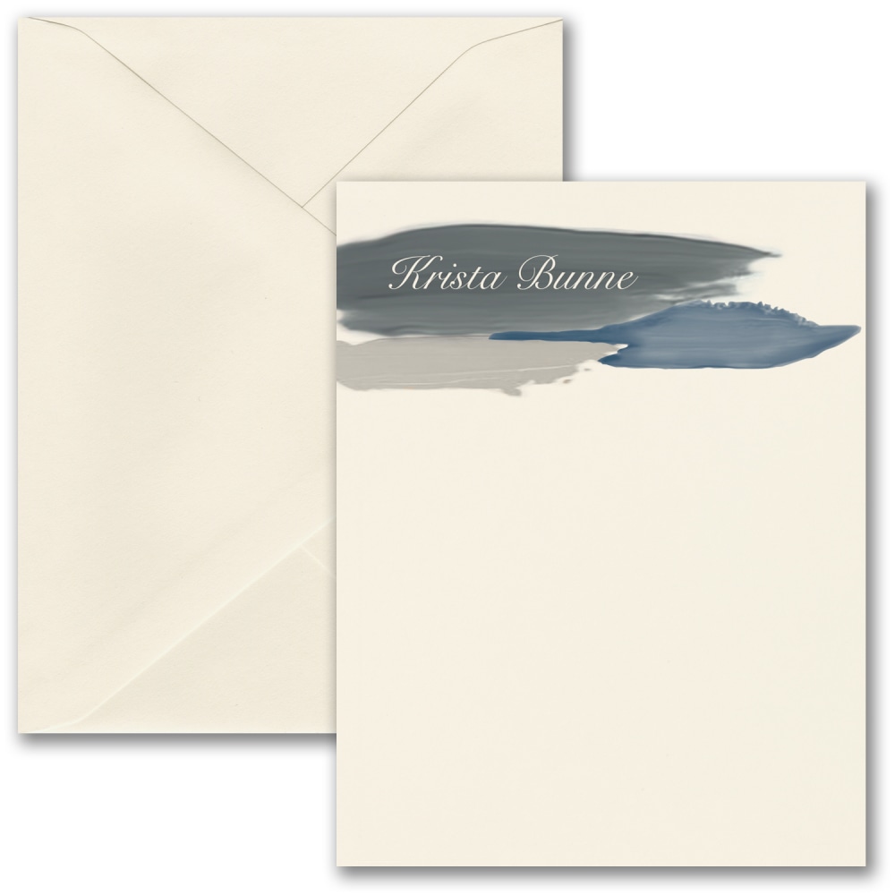 Custom Premium Stationery Flat Note Cards, 5-1/2" x