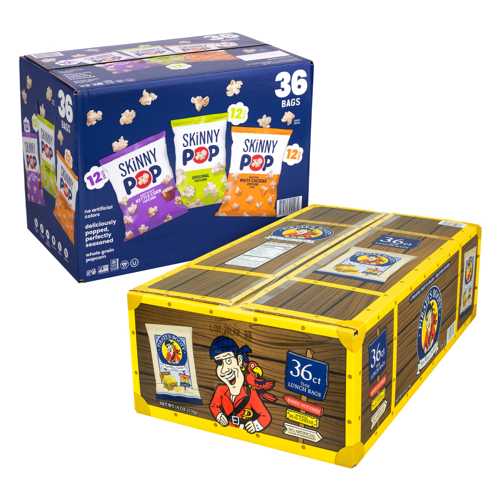 Skinny Pop Variety Pack/Pirate&#x27;s Booty Aged White Cheddar