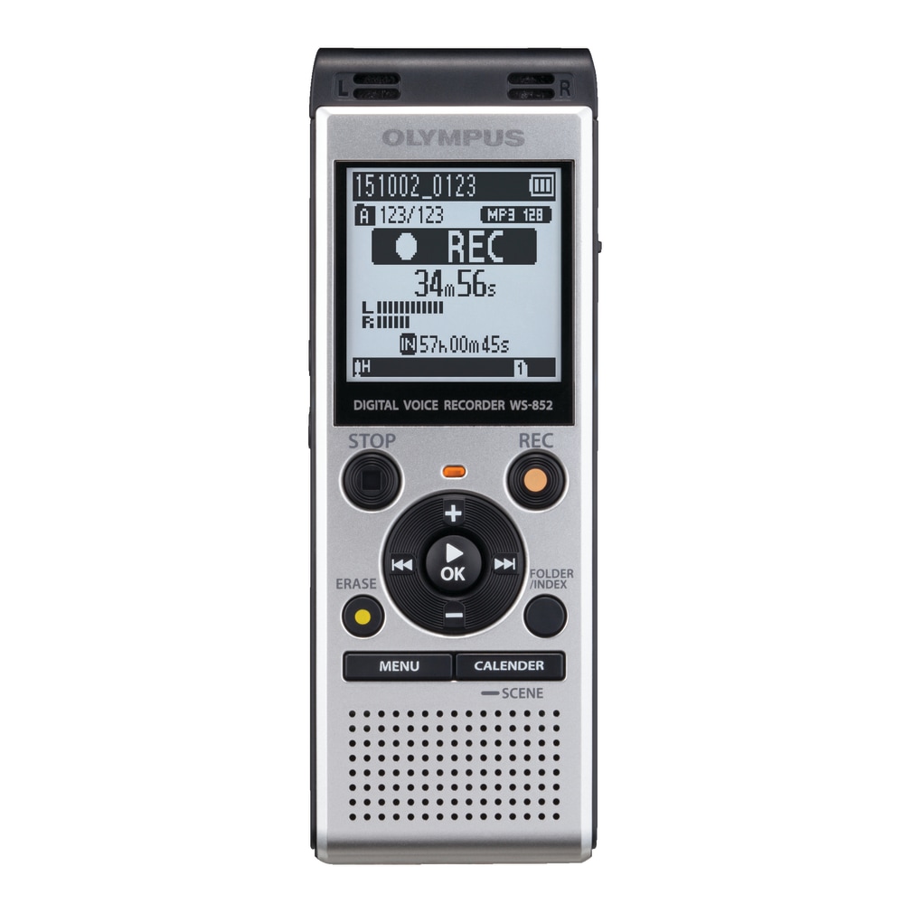 Olympus® WS-852 Digital Voice Recorder, Silver