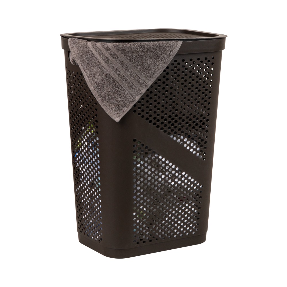 Mind Reader 60L Laundry Hamper Clothes Basket with