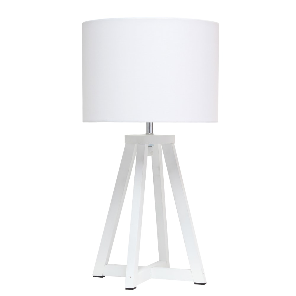 Simple Designs Interlocked Triangular Table Lamp, 19-1/8"H,