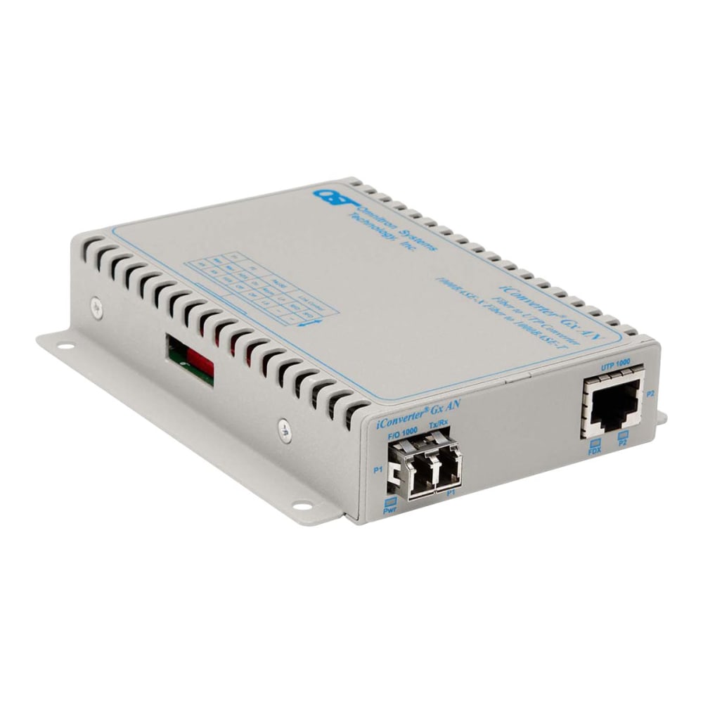 Omnitron iConverter Gx AN Fiber Media Converter, 8506N0D