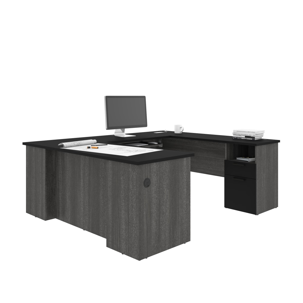 Bestar Norma 71"W U- Or L-Shaped Corner Desk,