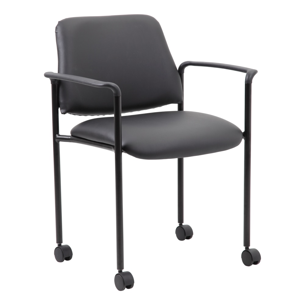 Boss Office Products Caressoft Square Back Stacking Chair
