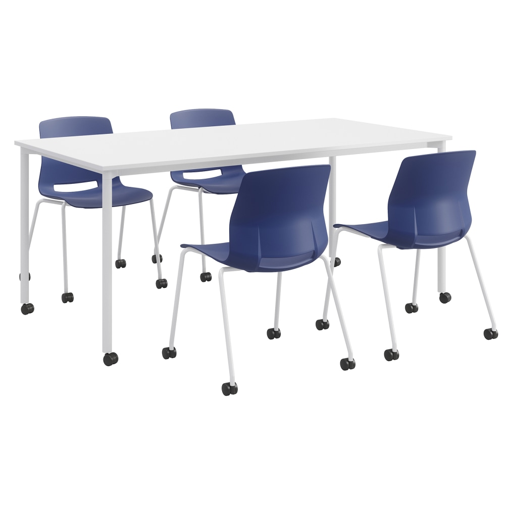 KFI Studios Dailey Table And 4 Chairs, With