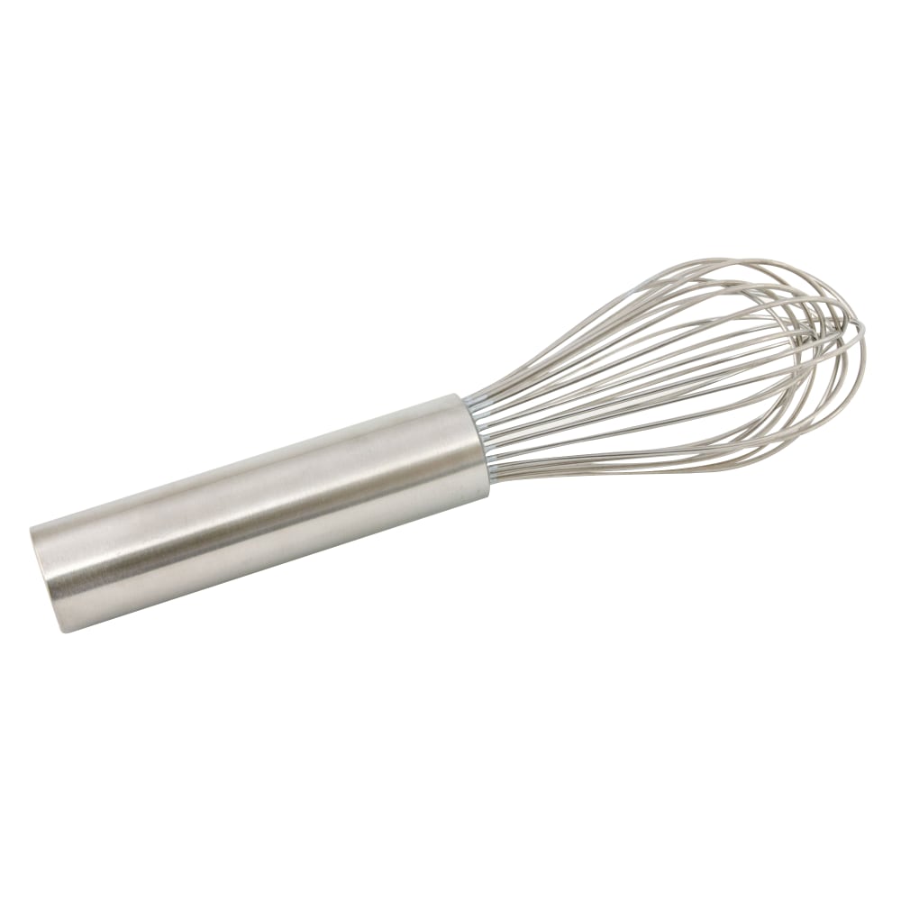 Crestware Piano Wire Whip, 10", Silver