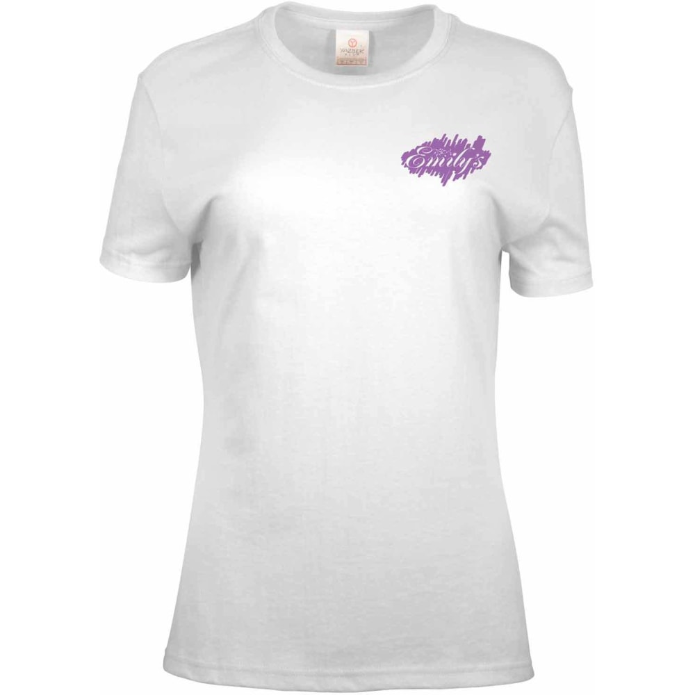 Ladies 100% Cotton T-Shirt, White