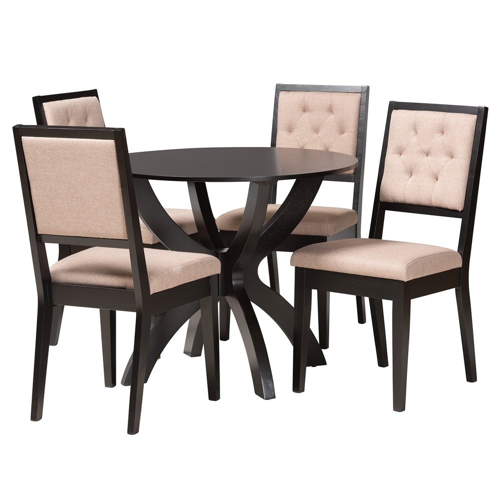 Baxton Studio Noe Modern 5-Piece Dining Set, 29-15/16”H