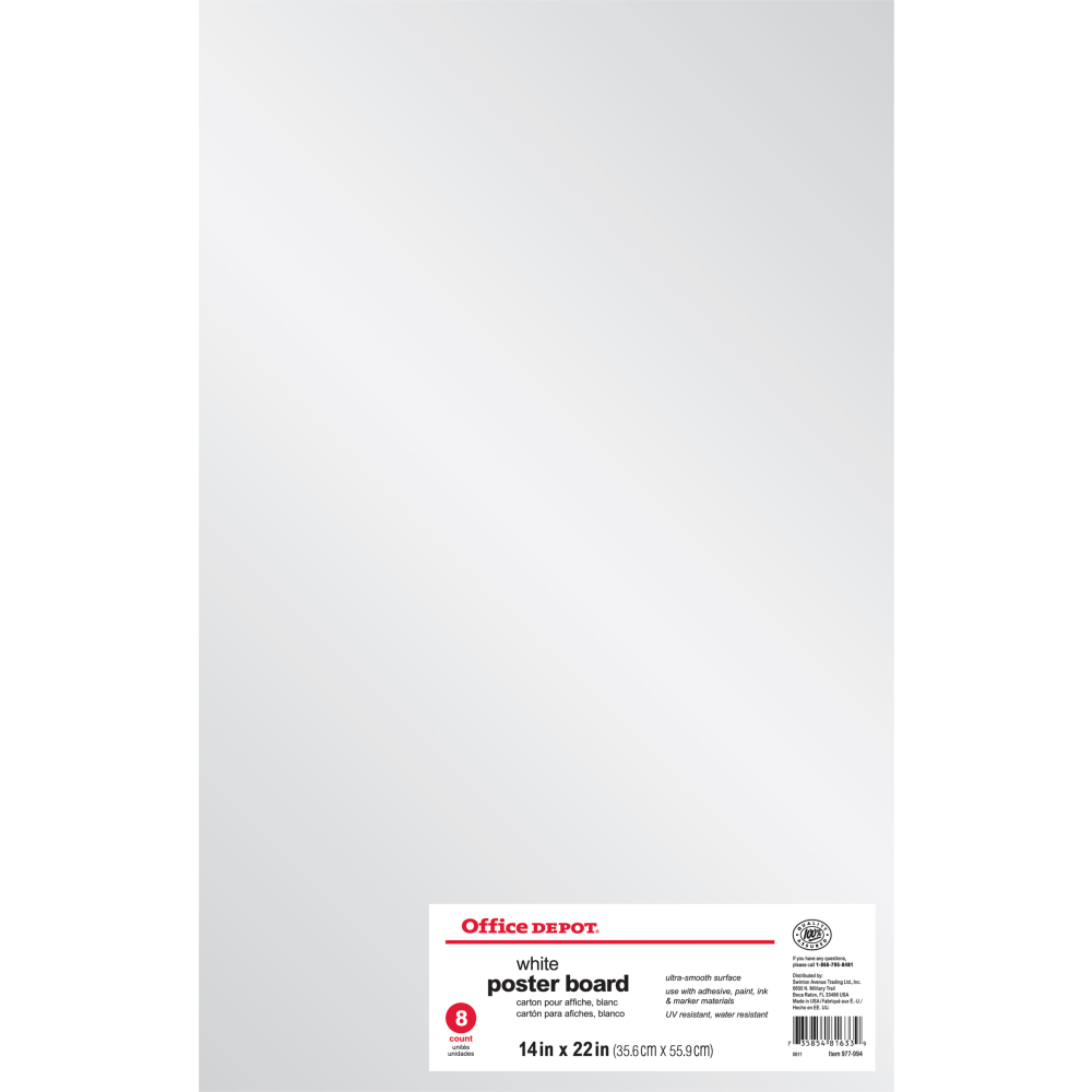Office Depot® Brand Poster Boards, 14" x 22",