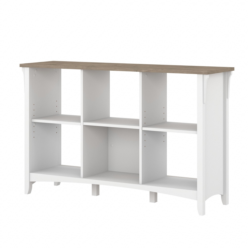Bush Furniture Salinas 30"H 6-Cube Storage, Shiplap