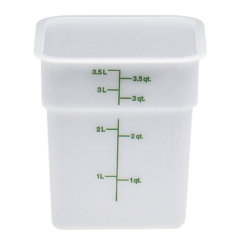 Cambro Poly CamSquare Food Storage Containers, 4 Qt,