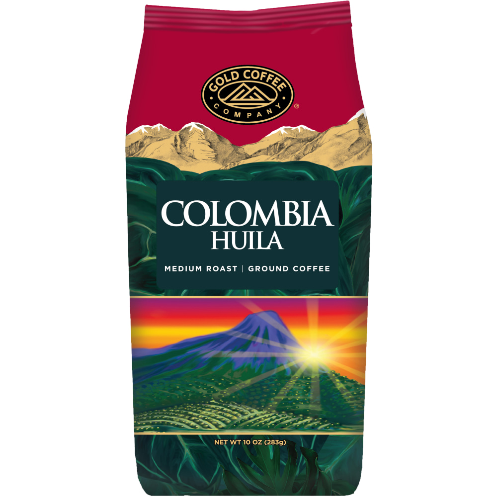Gold Coffee Company Ground Coffee, Medium Roast, Colombia