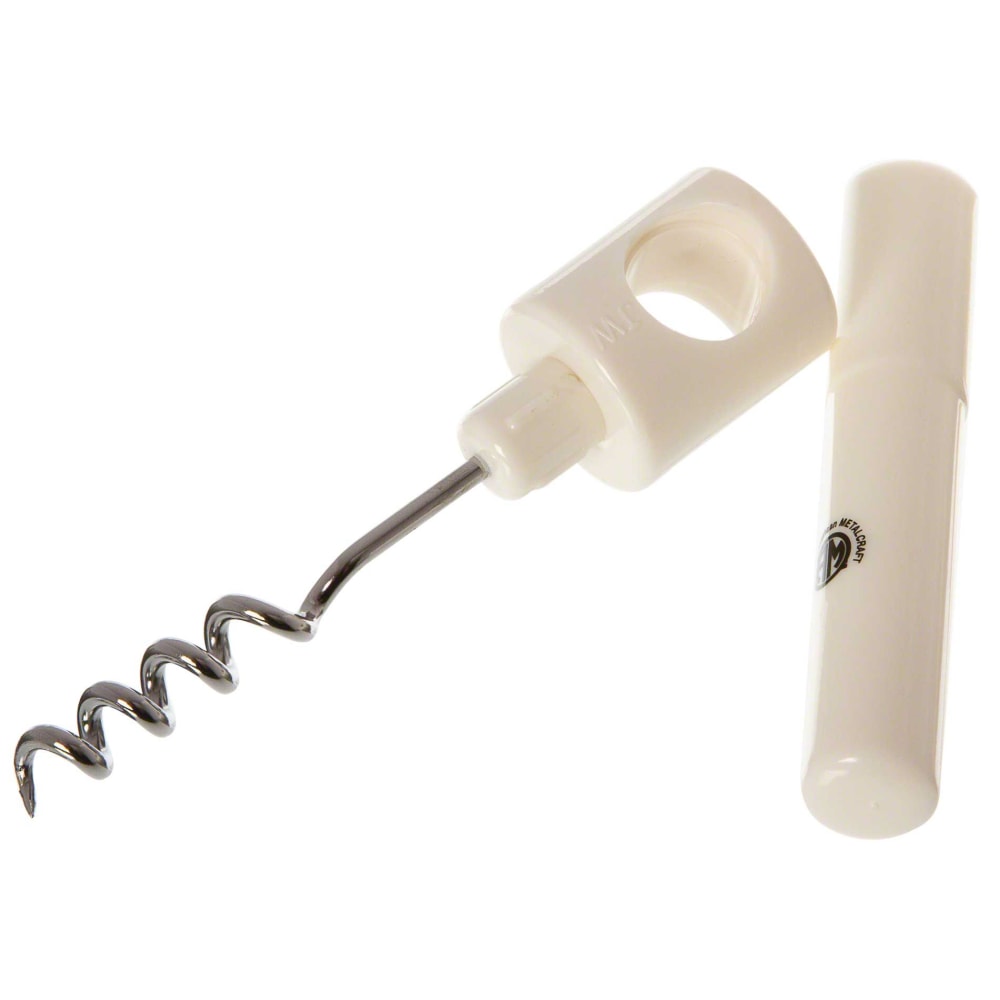 American Metalcraft Pocket Corkscrews, 4-1/4", White/Silver,