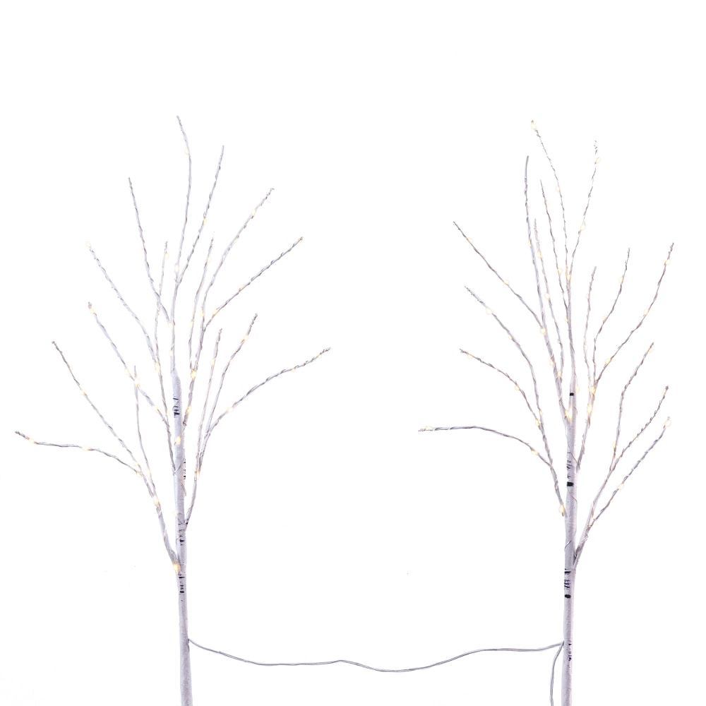 Nearly Natural White Birch 30”H Artificial Christmas Trees