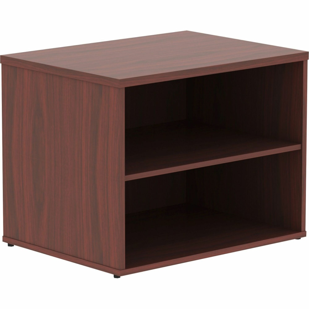 Lorell® Relevance 2-Shelf Open Storage, Mahogany